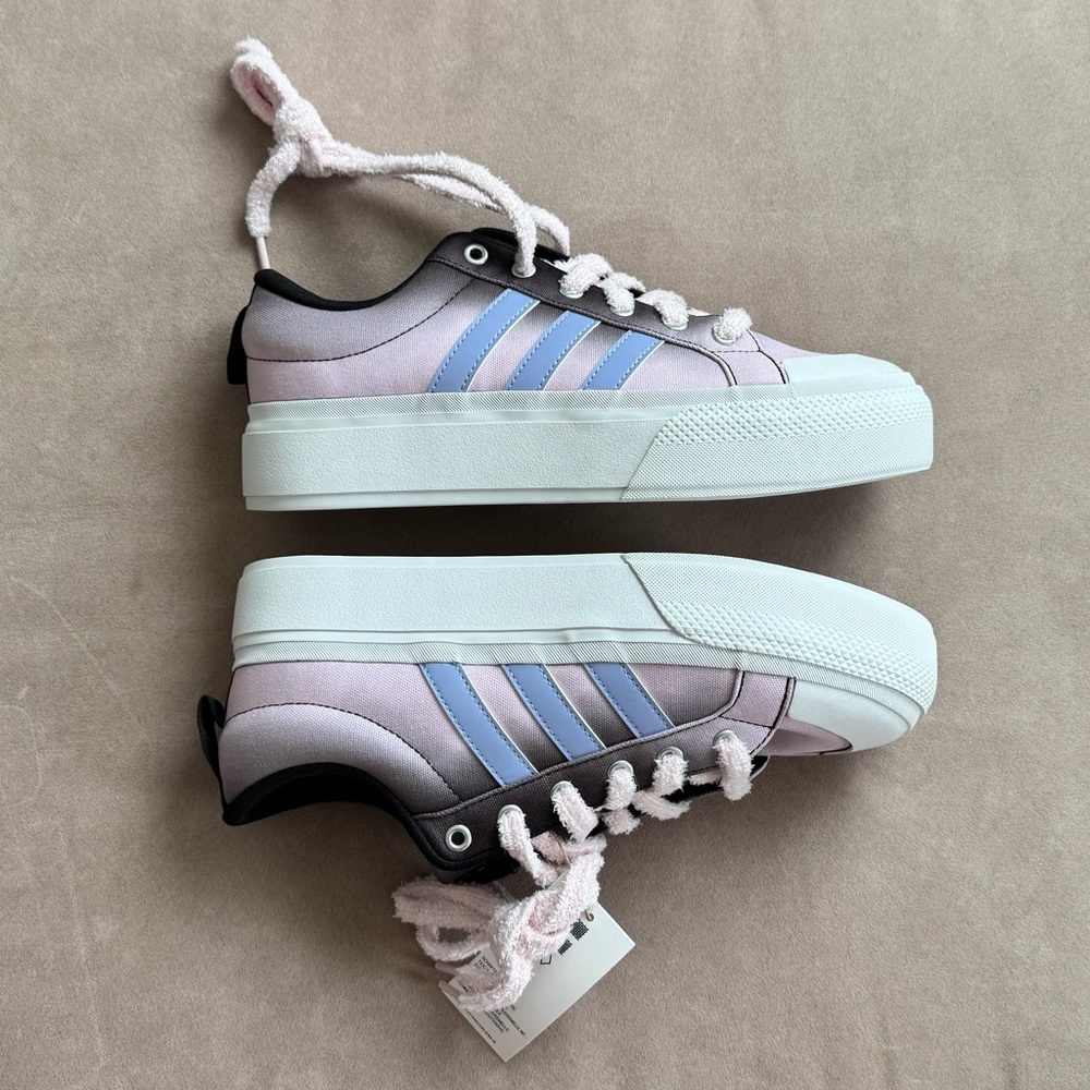 Adidas Bravada 2.0 Platform sneakers skateboarding ombré pink black 9.5 NWT new